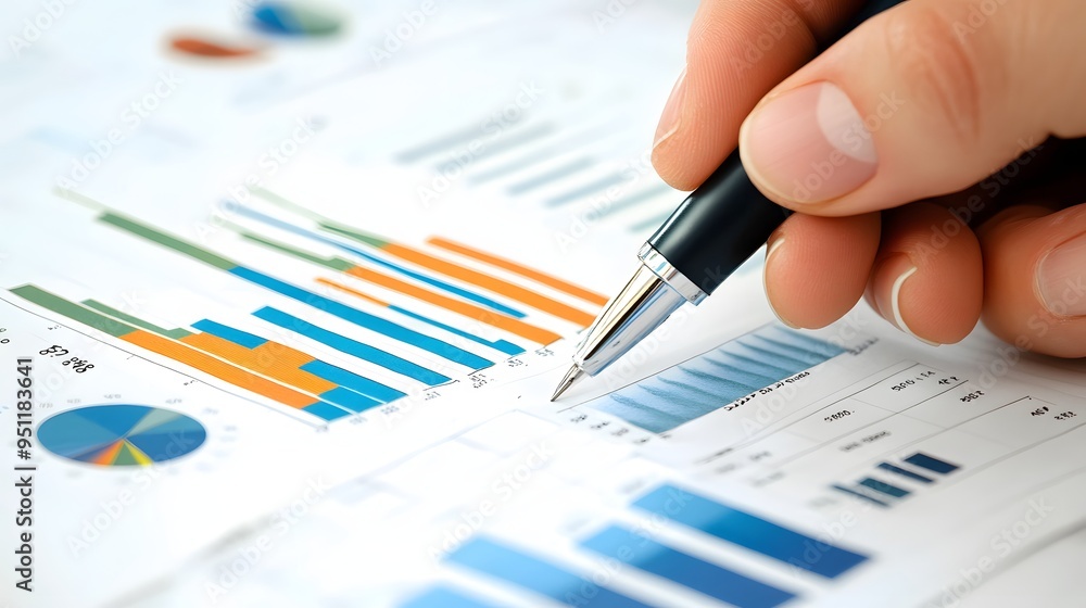 Aufkleber 171. a research data analyst interpreting research data using advanced statistical tools