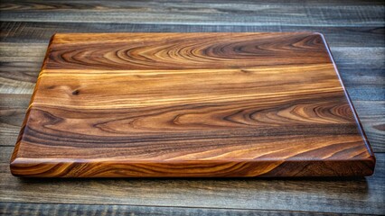 Luxurious American black walnut board with oil finished texture for woodworking projects
