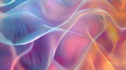Fototapeta premium Abstract Wavy Pattern with Blue, Pink and Orange Colors.