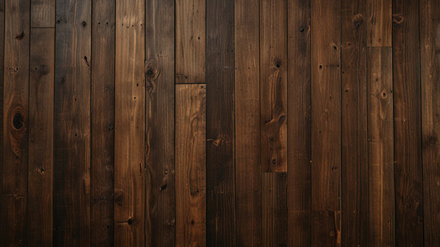 Fondo de tabl&oacute;n de madera de color marr&oacute;n oscuro, papel tapiz. Antiguo fondo de madera con textura oscura grunge, la superficie de la antigua textura de madera marr&oacute;n, vista superior de paneles.	