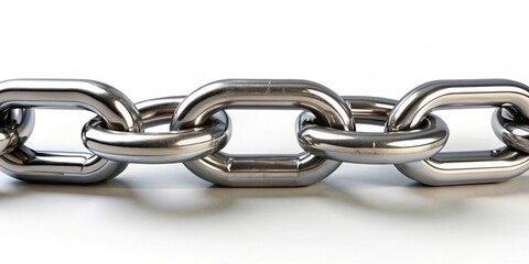 Obraz premium of a chain connecting different links, chain, connection, strength, unity, bondage, metal, security, network, teamwork