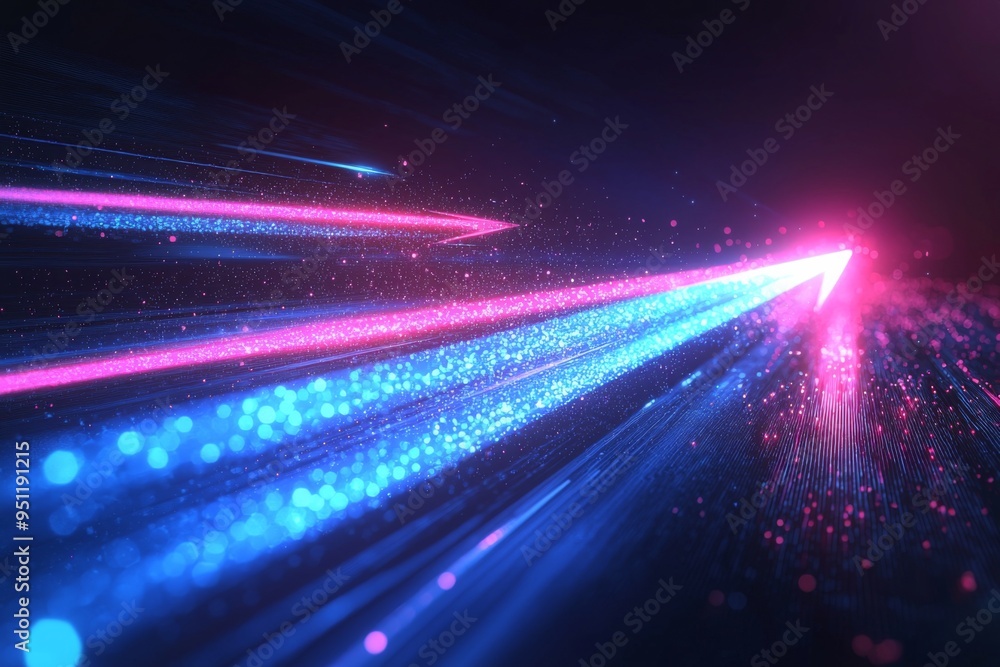 Leinwandbilder abstract motion speed glowing effect background created with generative ai