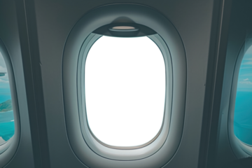 PNG Large window see tropical islands airplane porthole vehicle.
