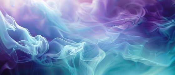 Abstract Colorful Swirling Smoke Background