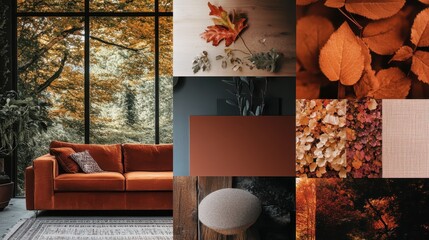 Cozy Autumn Retreat: Warm Tones and Natural Textures