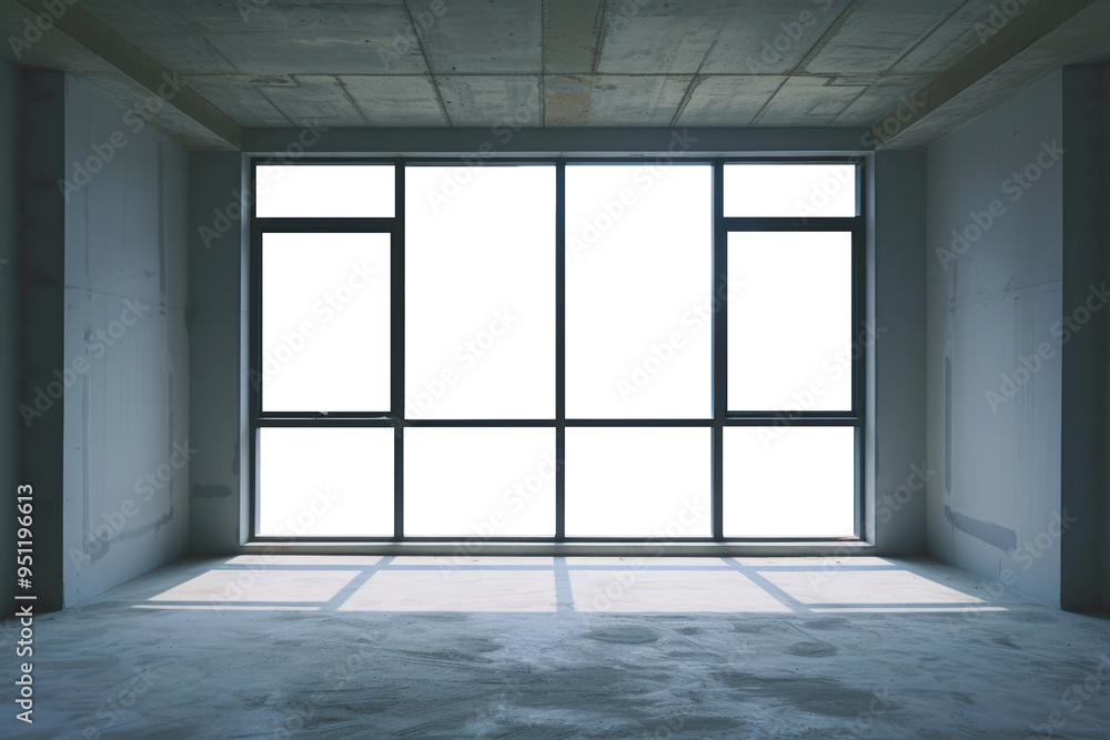 Poster png large window see underconstruction building architecture condominium daylighting.