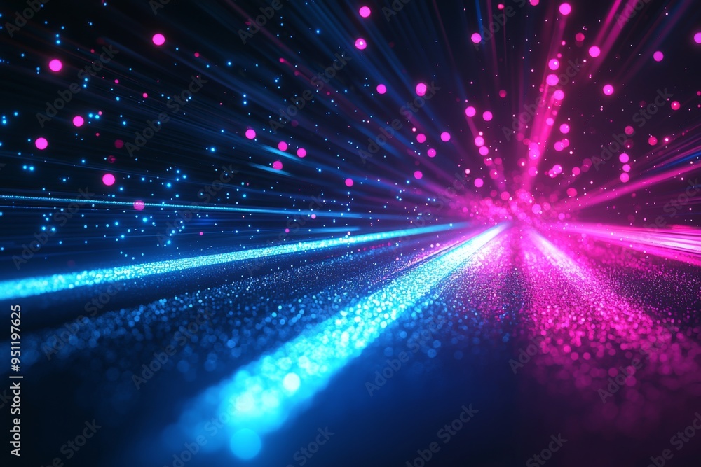 Aufkleber abstract motion speed glowing effect background created with generative ai
