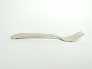 Plastic Fork isolated on white background