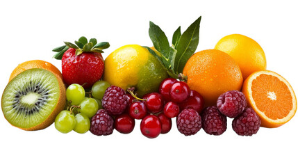 Fresh Fruit Mix   Kiwi  Orange  Grapes  Raspberries  Strawberries  Cherries