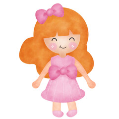 Cute little girl .