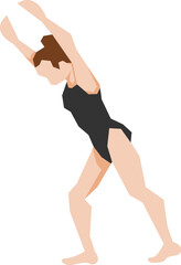 Gymnastique Poses Illustration