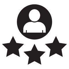 Best customer experience, customer feedback, review icon