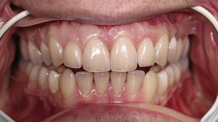 Fototapeta premium Close-up of a Person's Teeth