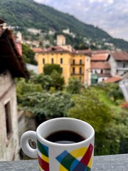 person drinking coffee