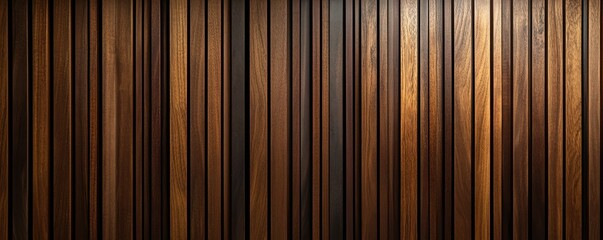 Fototapeta premium Close-up of vertical wooden slats pattern 