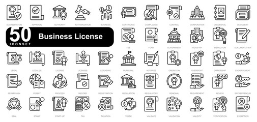 Business License iconset