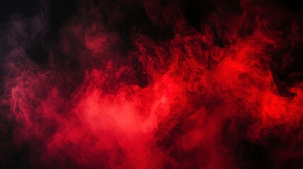 grunge dark horror black background with bright red mist smoke halloween goth design