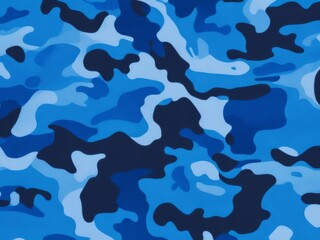 Blue camouflage, texture (background)