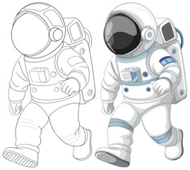 Astronaut Kids in Space Suits