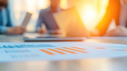 A finance team working together on a quarterly report , Double exposure, office conference room backdrop