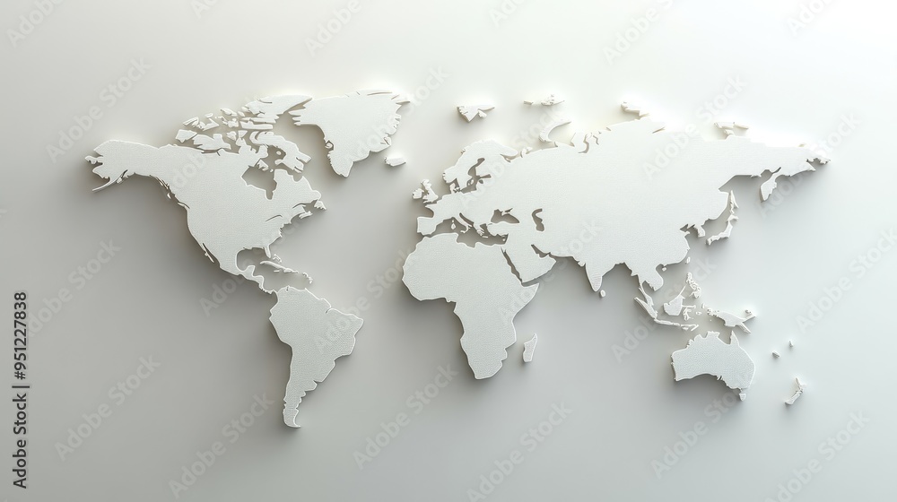Poster a minimalistic travel background featuring a simple world map outline. ample copy space available.