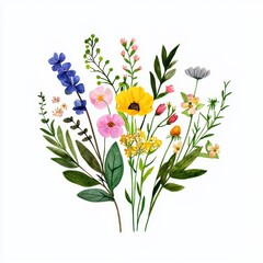 Vibrant Floral Bouquet: Celebrating Nature's Colorful Tapestry