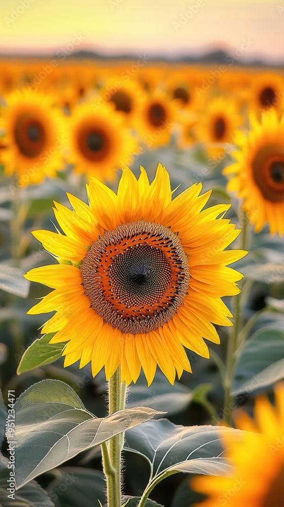 Canvas Prints Sunflower in a Field.