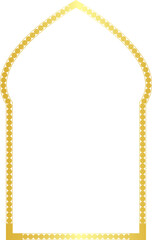 Oriental Arch Frame frame round circular graphic design artistic Gold picture frame luxury golden frame gold border window door ornate decoration