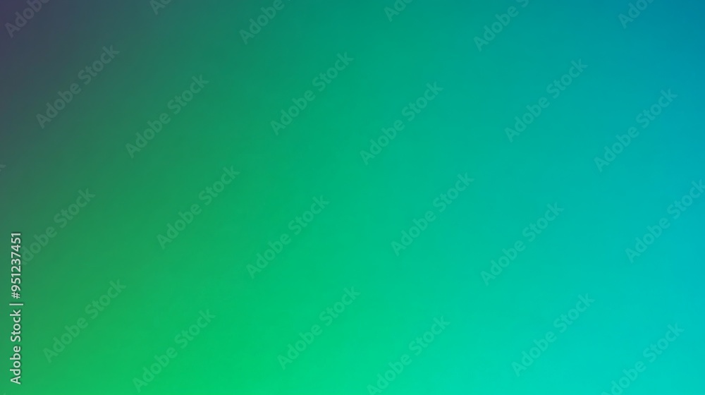 Poster a vibrant gradient background moving from rich emerald green to a bright cyan, creating a fresh and 