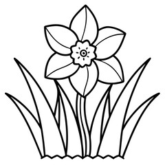 Nature-Inspired Daffodil Vector Art