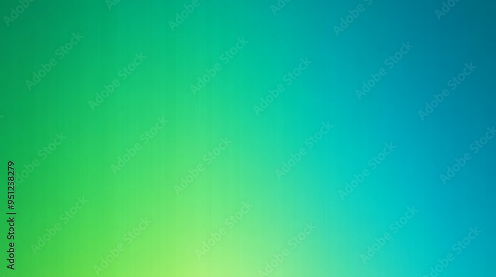 Poster a vibrant gradient background moving from rich emerald green to a bright cyan, creating a fresh and 