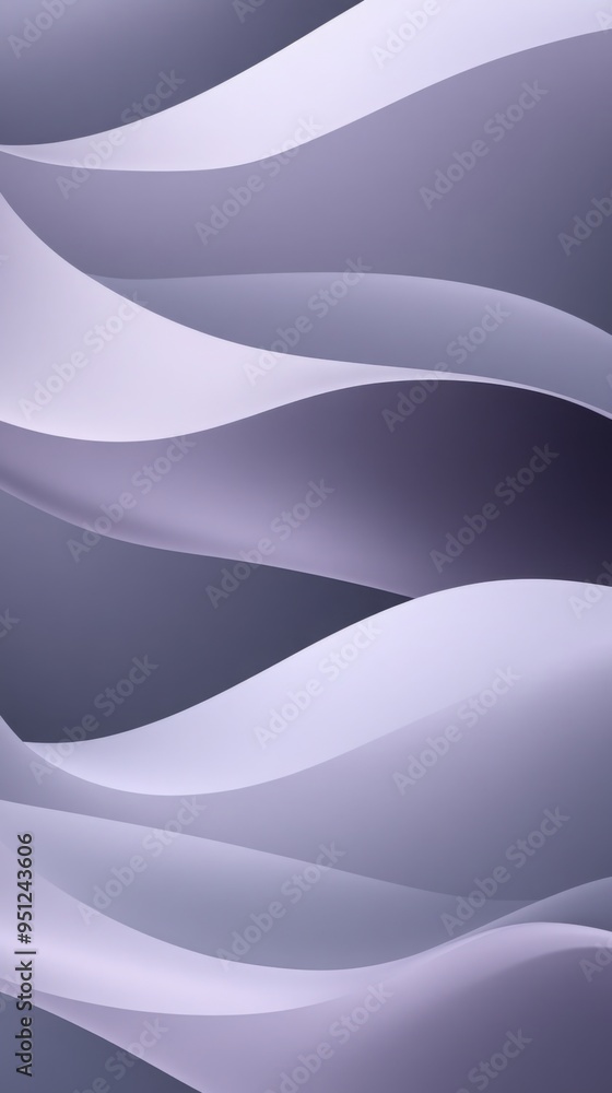 Poster abstract gradient background with a smooth blend of cool grey to soft lavender, creating a modern an