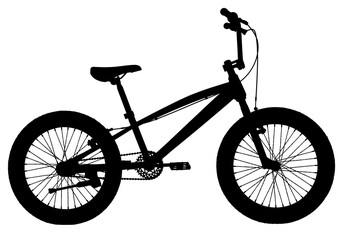 Fototapeta premium BMX Silhouette BMX vector black