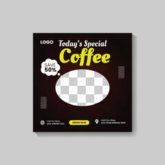 Coffee Social Media Post Template