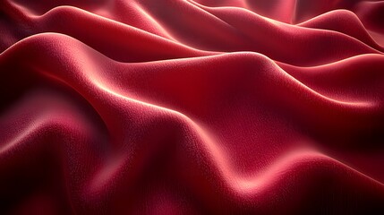 Fototapeta premium Rich Velvet Fabric with Deep Folds