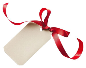PNG Elegant blank tag with ribbon