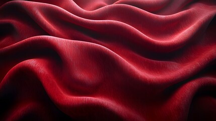 Obraz premium Rich Velvet Fabric with Deep Folds