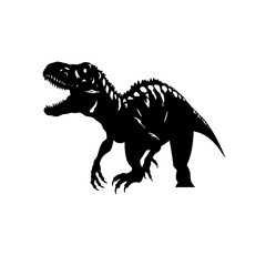 vector silhouette of a T-rex