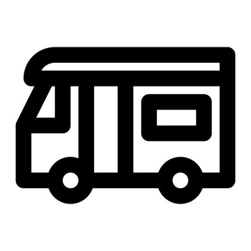 recommend clip art: camper van, van, vehicle, trailer, house outline icon