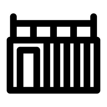 recommend clip art: container house, house, home, building, cabin outline icon
