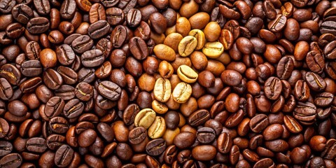 Fototapeta premium Vibrant coffee bean logo with modern and sophisticated design style, featuring earthy tones of brown and beige, conveying natural 