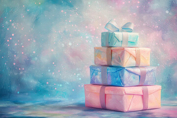 Delightful Parcels of Joy: A Celebration of Gift-Giving Elegance - Generative AI