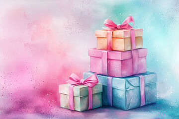 Delightful Parcels of Joy: A Celebration of Gift-Giving Elegance - Generative AI