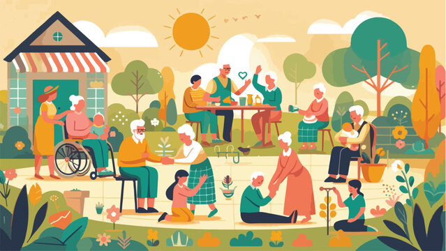 image celebrating World Elderly Day, focusing on the beauty and wisdom of aging 