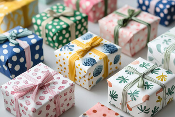 Delightful Parcels of Joy: A Celebration of Gift-Giving Elegance - Generative AI