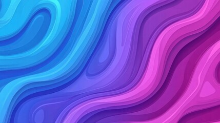 Stunning dualcolor gradient background with flowing waves in violet and blue, perfect for modern design projects.