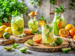 Whimsical summer refreshment recipes citrusy scent kitchen decor spring time feel refreshing beverage warm weather cocktails homemade drinks easy 