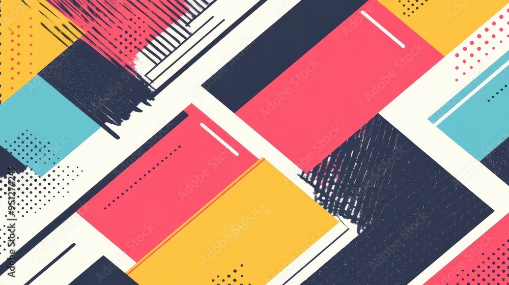 Poster modern design shines through this minimalistic vector texture, showcasing abstract squares in a styl