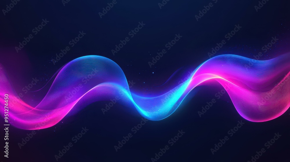 Poster experience a vibrant backdrop with dynamic wave patterns that radiate energy and modernity for a fut