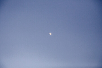 Moon in sky in Australia 